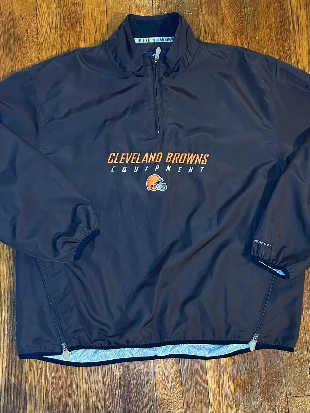 Cleveland Browns Quarter Zip Pullover Windbreaker